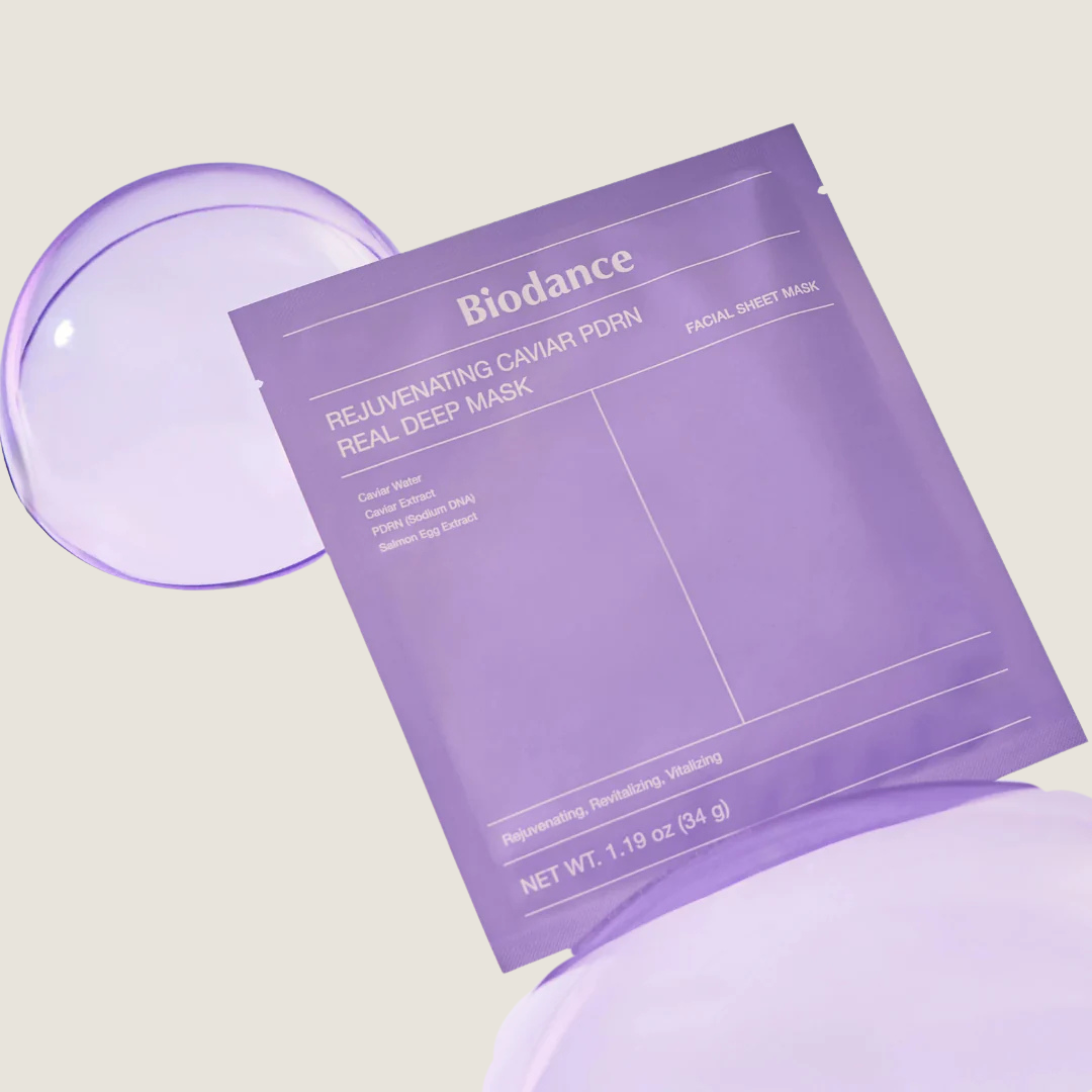Biodance - Rejuvenating Caviar Pdrn Real Deep Mask | Máscara Facial | Skincare Coreano