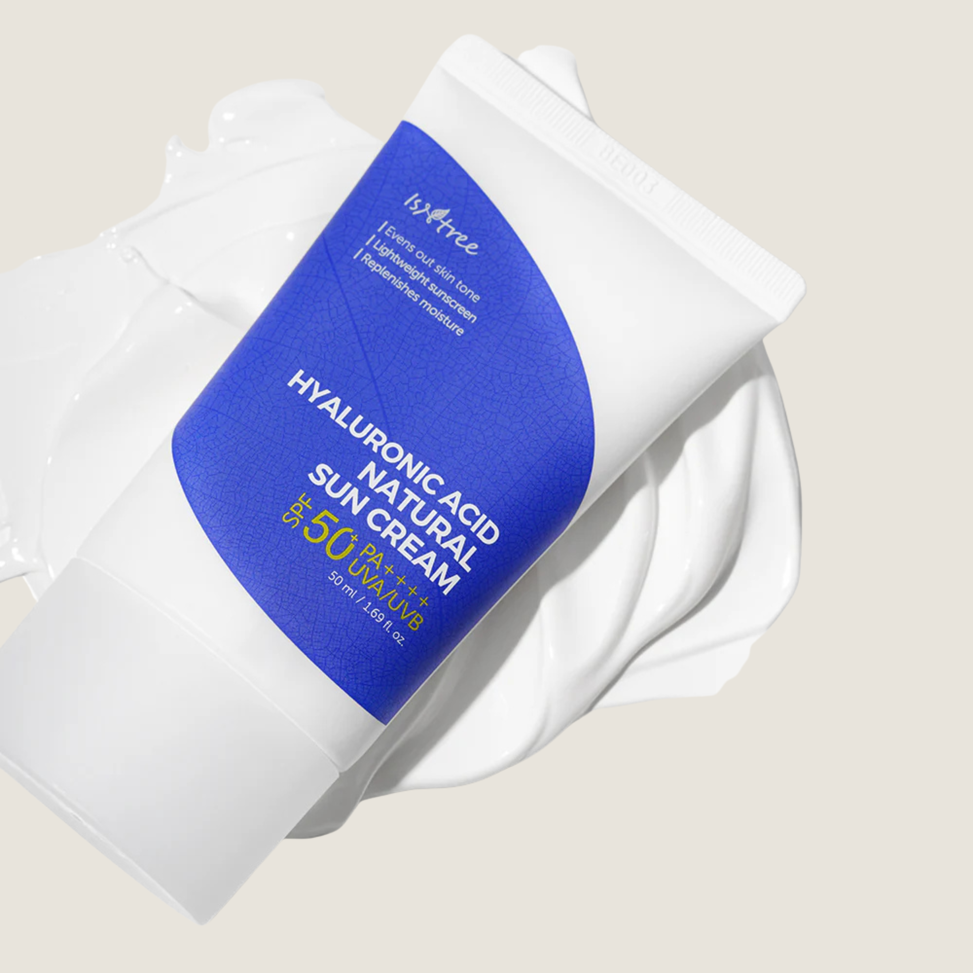 Isntree - Hyaluronic Acid Natural Sun Cream Spf 50 | Protetor Solar | Skincare Coreano