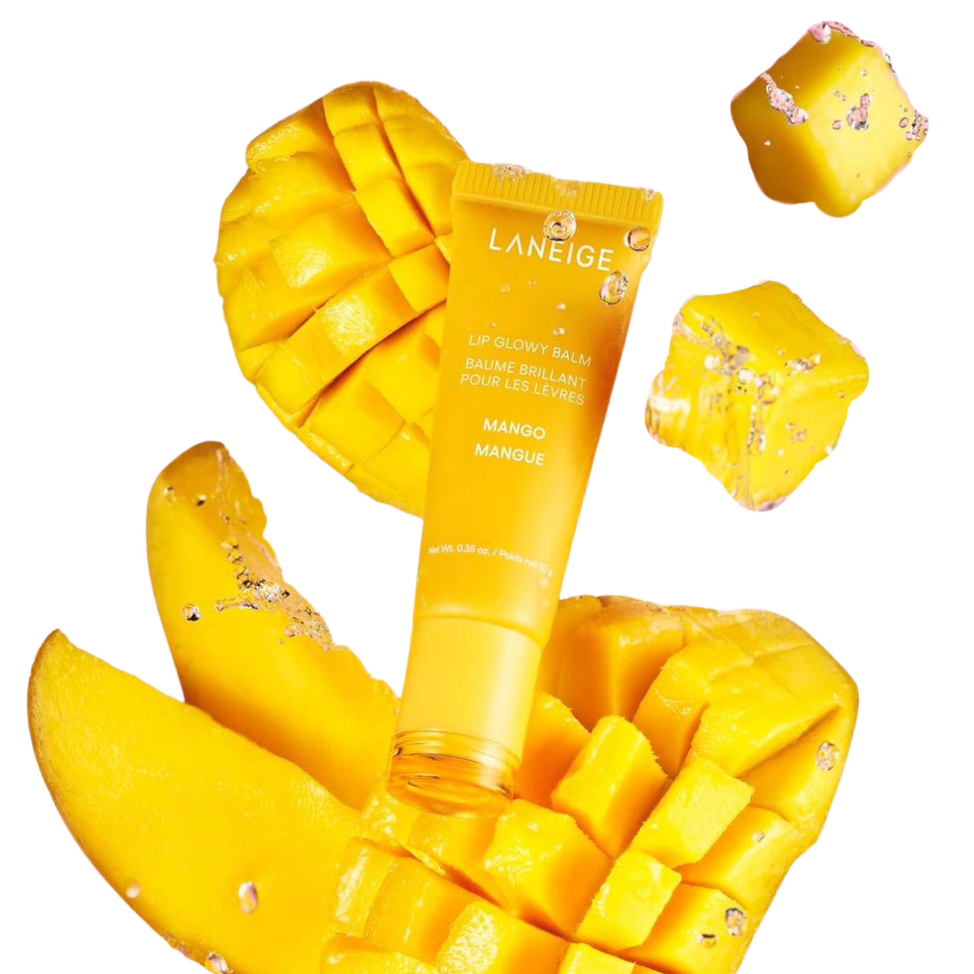 Laneige - Lip Glowy Balm - Mango Flavor | Máscara Facial | Skincare Coreano