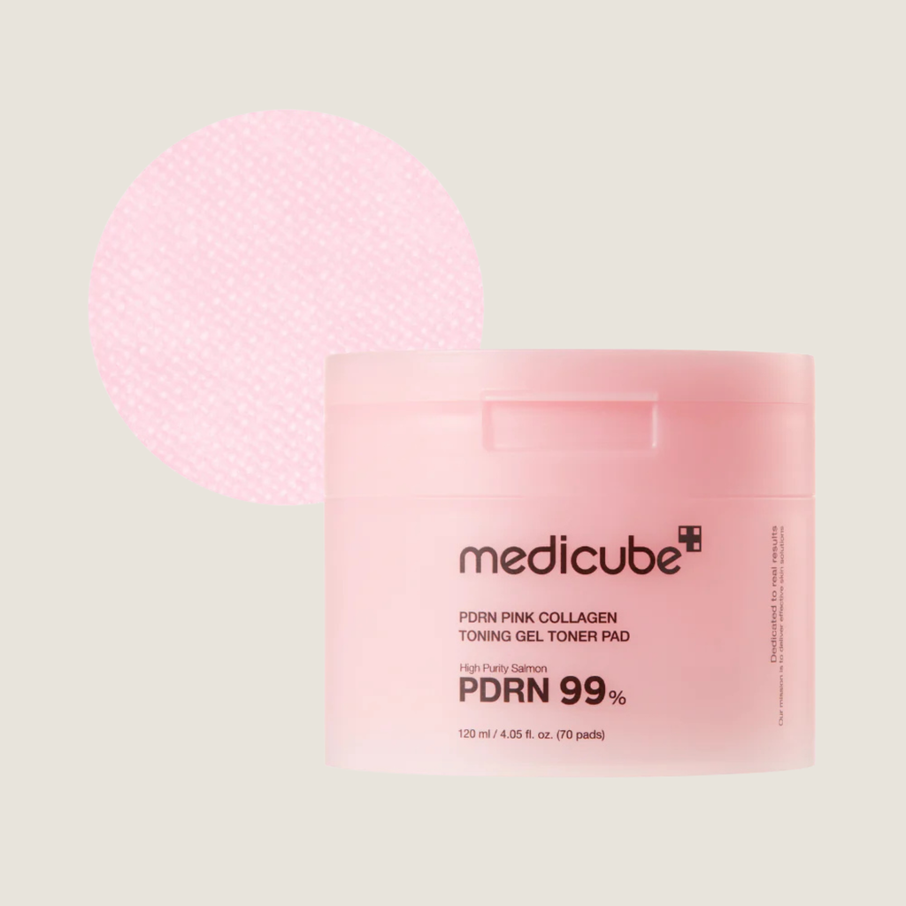 Medicube - Pdrn Pink Collagen Toning Gel Toner Pad 70 Pieces | Pads Esfoliantes | Skincare Coreano