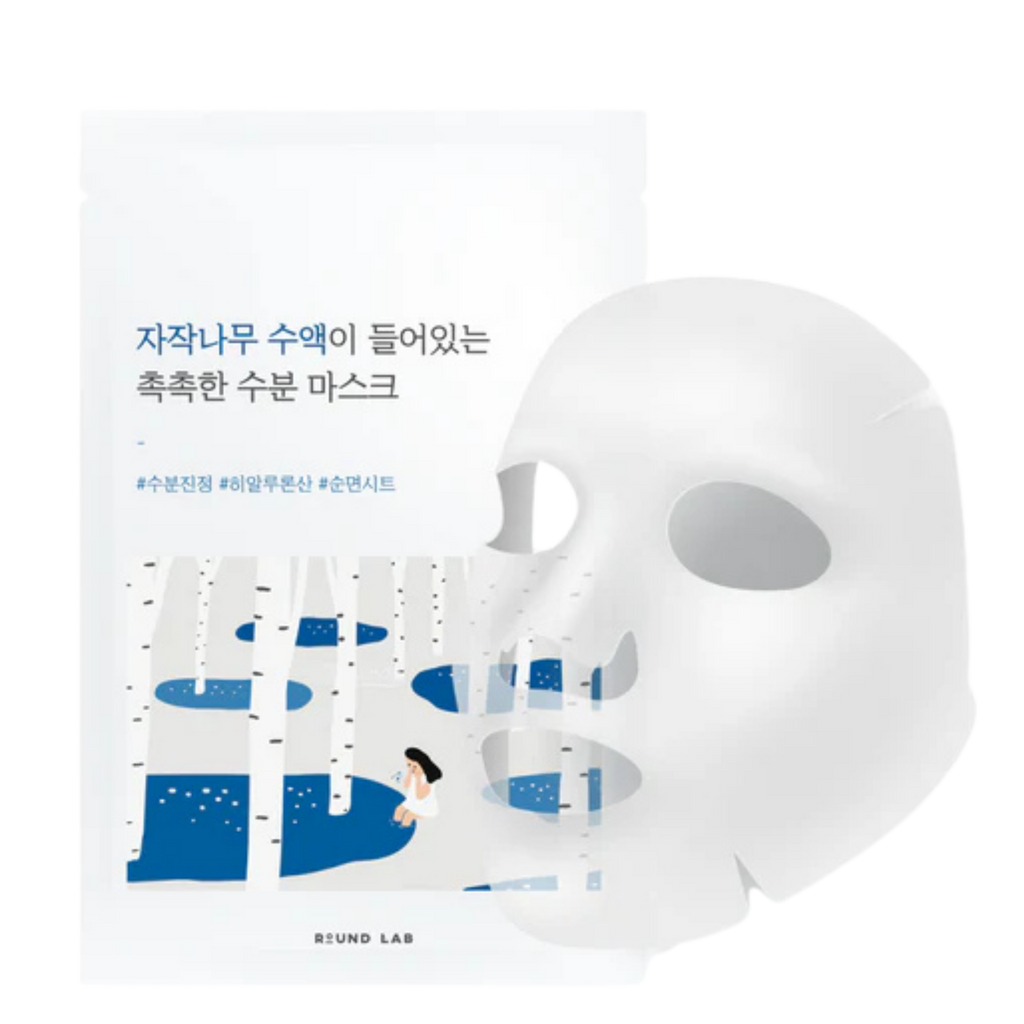 Round Lab - Birch Juice Moisturizing Mask | Máscara Facial | Skincare Coreano