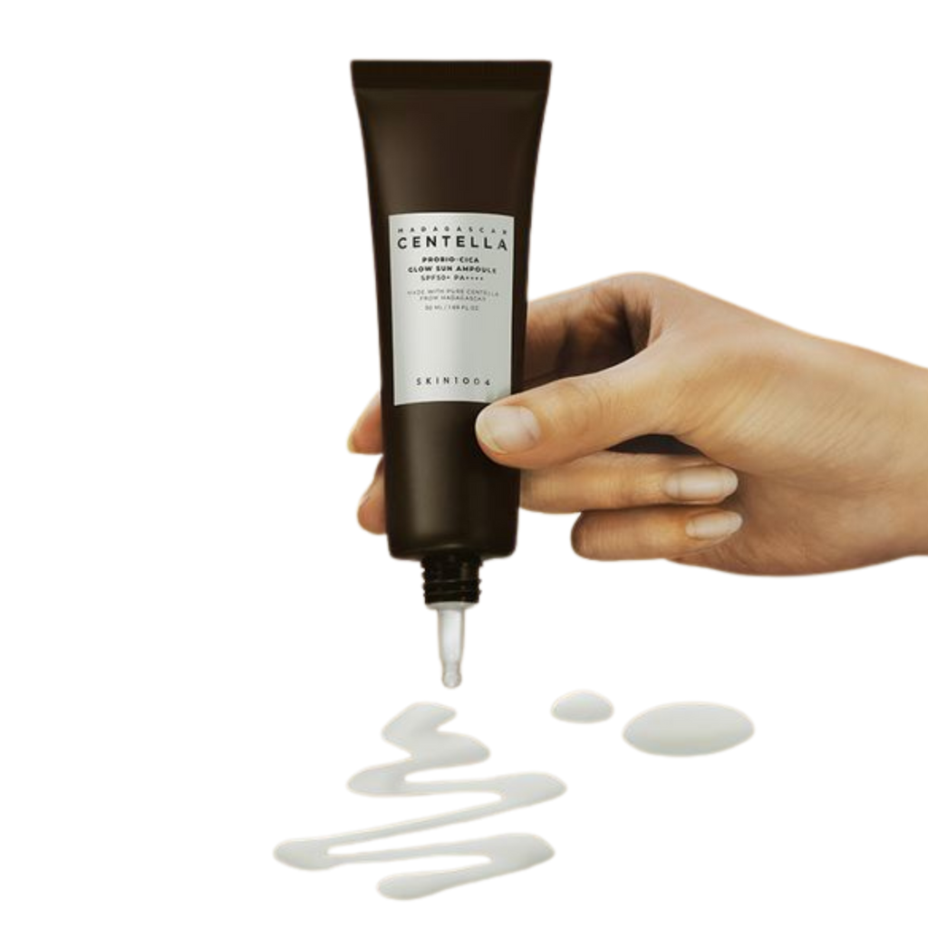 Skin1004 - Madagascar Centella Probio-Cica Glow Sun Ampoule | Protetor Solar | Skincare Coreano